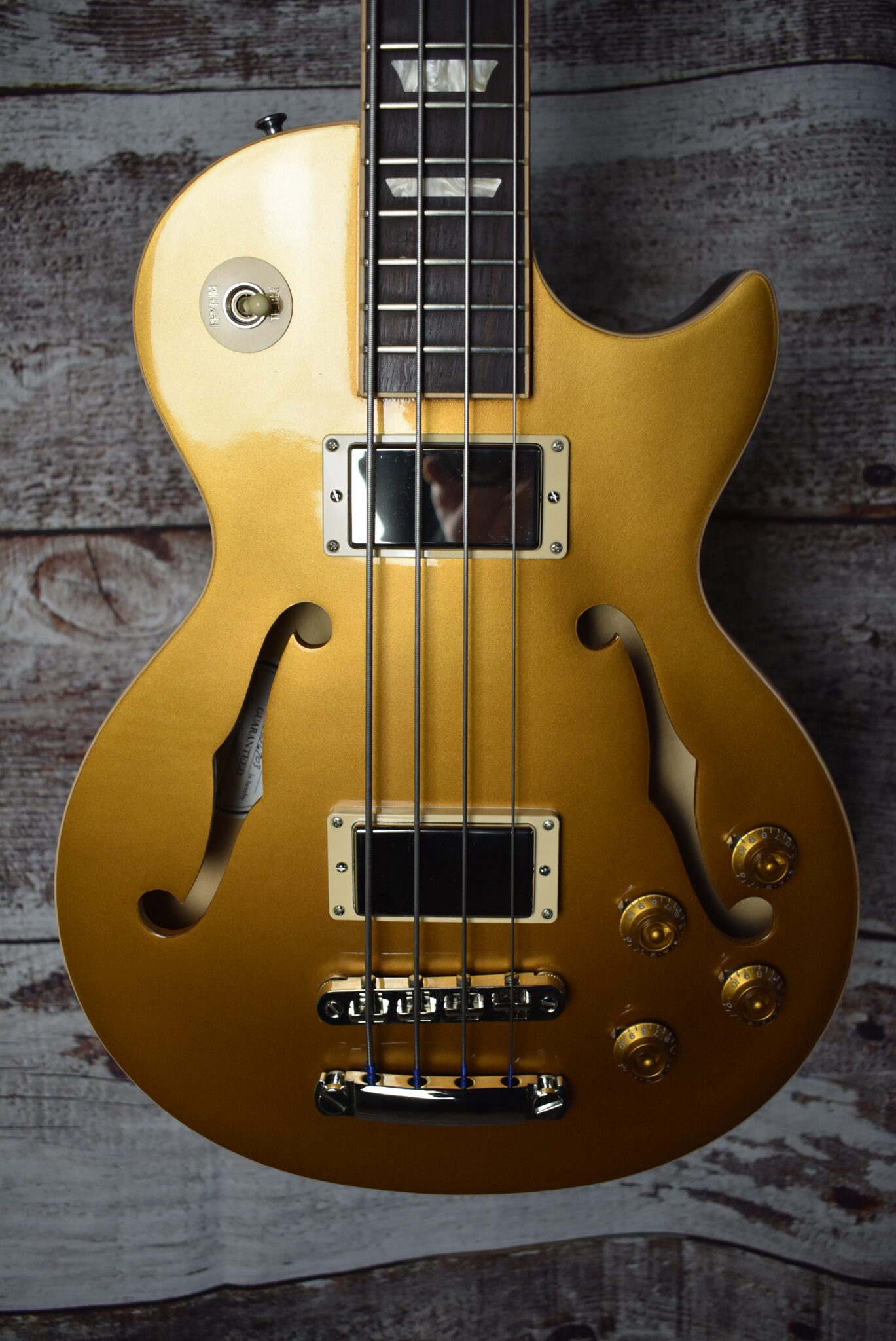 2015 Gibson Es Les Paul Bass Gold Top 2646