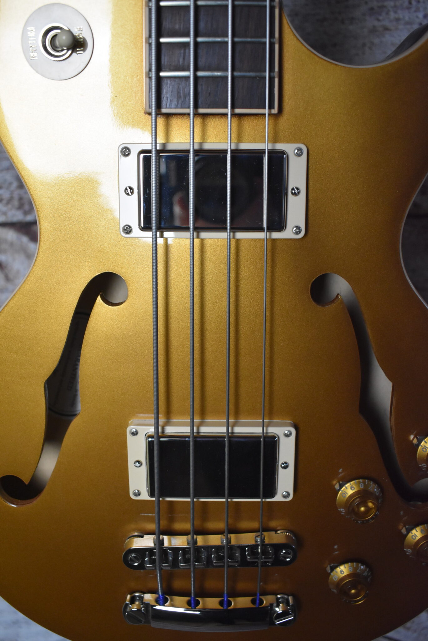 2015 Gibson Es Les Paul Bass Gold Top 6188