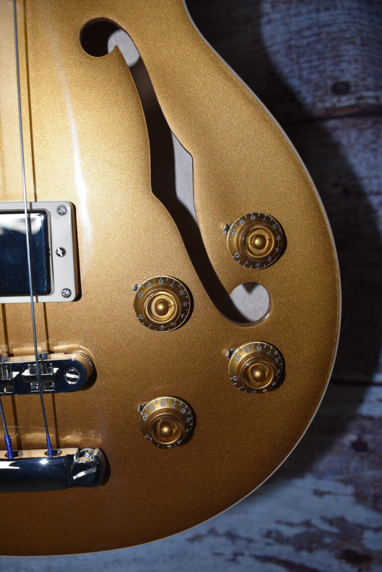 2015 Gibson Es Les Paul Bass Gold Top 9483