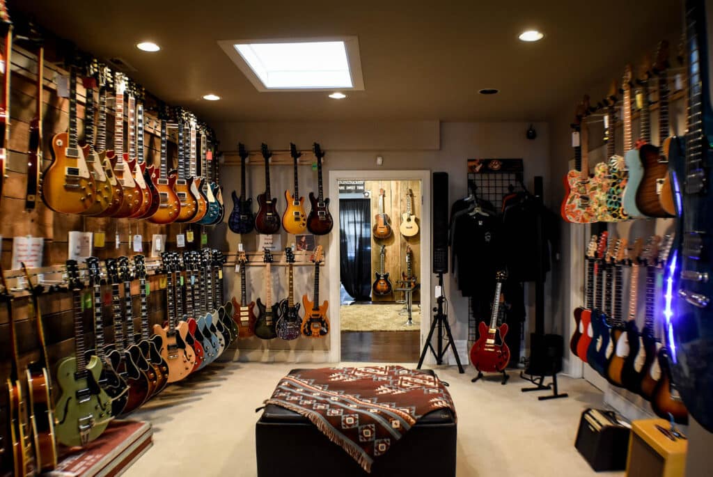 The Loft at Lay's Guitar Shop - Gallery & Current Showroom
