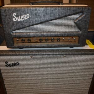 Supro 1699RH Statesman 2-Channel 50-Watt Tube Guitar Head and cab