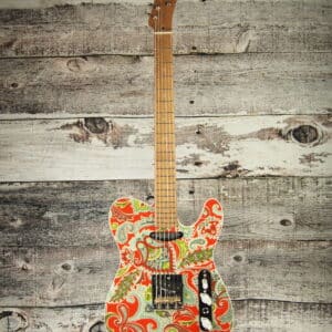 2019 Lay's orange and teal paisley T-Caster